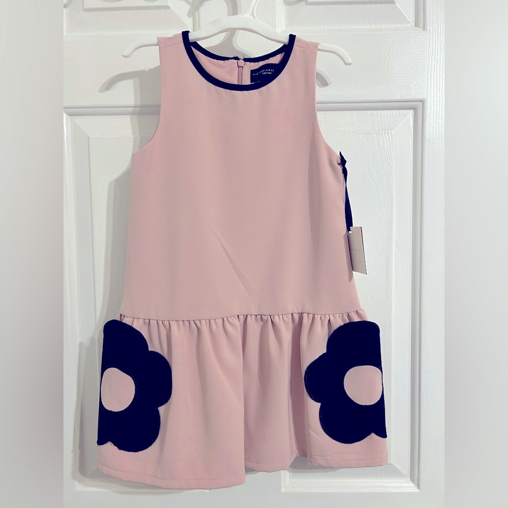 Victoria Beckham for Target Pink Ruffled A-line Sleeveless Cocktail Dress
